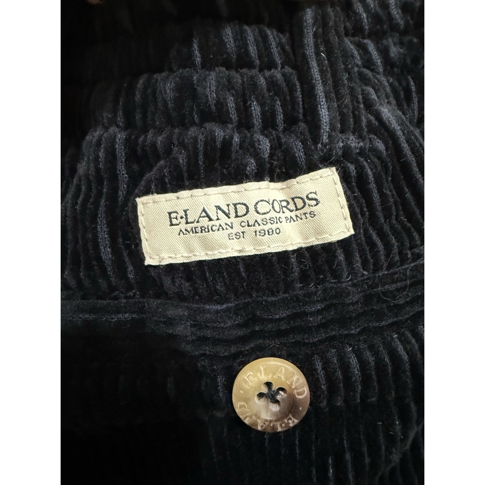ELand Corduroy Navy Pants Size 18-24 Months Pull On Boys Girls 100% Cotton - Picture 4 of 11